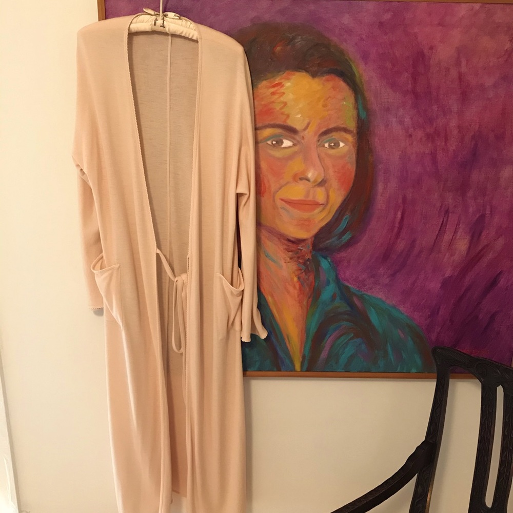 LORO PIANA wool/silk robe